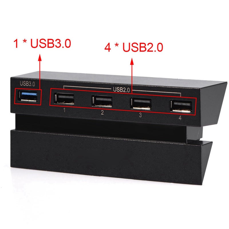 ZERONE USB 3.0/2.0 Expansion Hub, 5 Ports USB Splittter with LED Indicators - Includes 4 USB 2.0 Port and 1 USB 3.0 Port- Fit for Gaming Console - Image 2